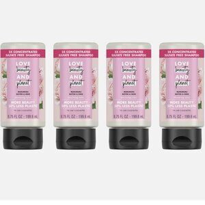 (4) Love Beauty and Planet 2X Concentrated Sulfate-Free Murumuru Butter & Rose